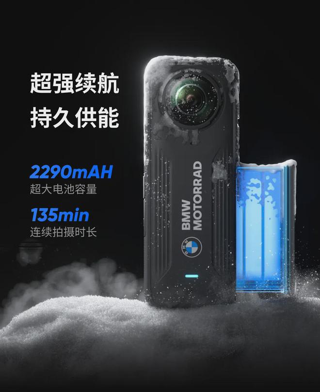 限定联名款！标准版现有优惠直降500元爱游戏app影石发布X4 BMW摩托(图2)